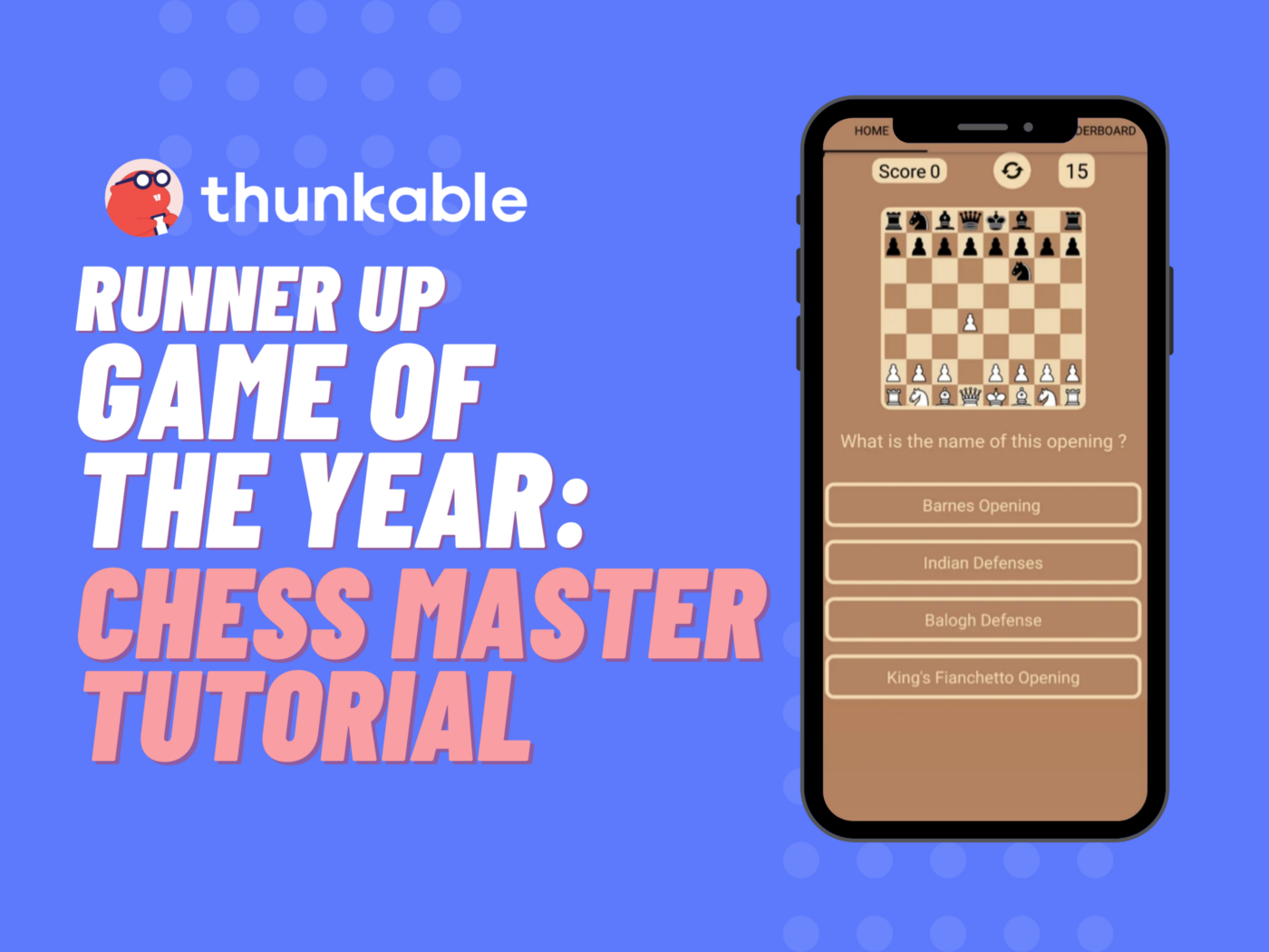thunkable game of the year chess master tutorial illustration