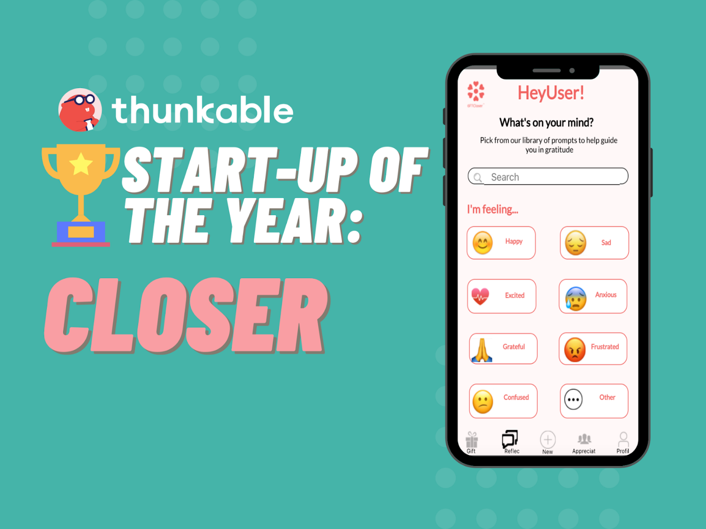 thunkable start-up of the year closer illustration