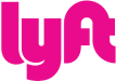 Lyft pink logo.