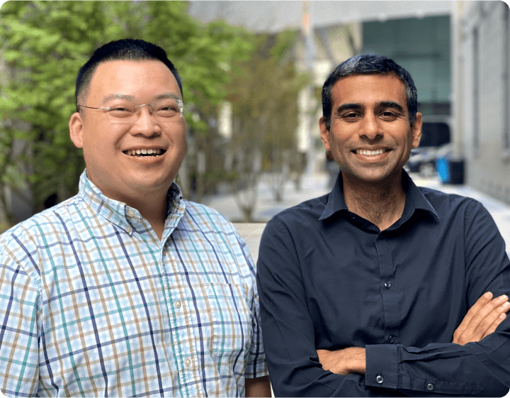 Arun and Wei, the founders of Thunkable.